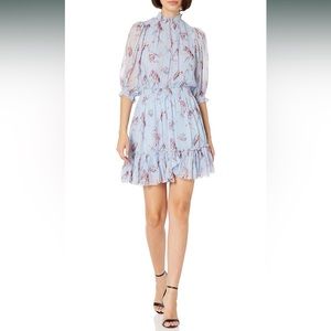 Joie Shima Floral Puff Sleeve Dress